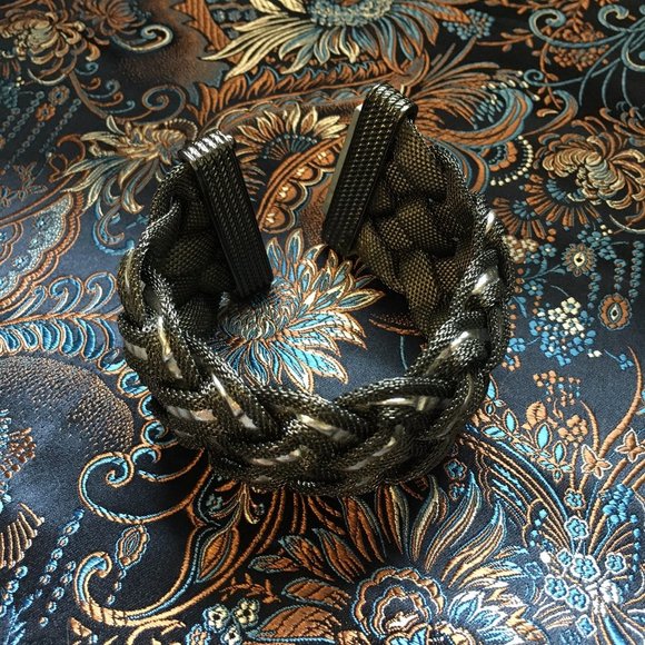 Magnetized Industrial Celtic Rave Braided Bracelet - Picture 13 of 13